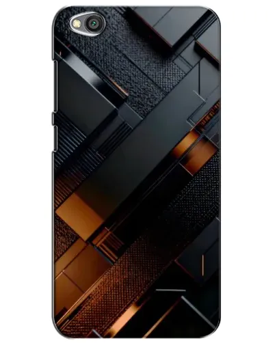 Чехол для Xiaomi Redmi Go с картинкой «Черные геометрические блоки» Чехол для Xiaomi Redmi Go с картинкой «Черные геометрические блоки»