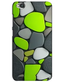 Чехол для Xiaomi Redmi Go с картинкой «Яркая неоновая галька»