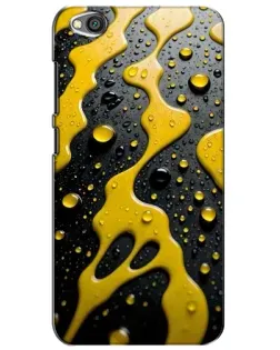 Чехол для Xiaomi Redmi Go с картинкой «Жидкое желтое золото»