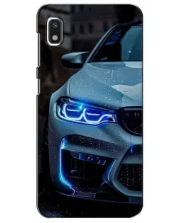 Чохол для Xiaomi Redmi K20 Pro з картинкою «Погляд BMW з синіми фарами»