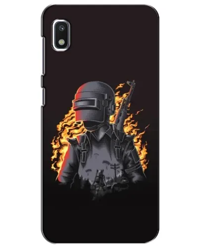 Чохол для Xiaomi Redmi K20 Pro з картинкою «PUBG — вогняний силует»