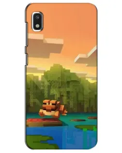 Чехол для Xiaomi Redmi K20 Pro с картинкой «Майнкрафт закат солнца»