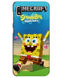 Чехол для Xiaomi Redmi K20 Pro с картинкой «Губка Боб Minecraft»