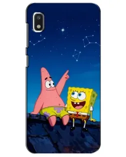 Чехол для Xiaomi Redmi K20 Pro с картинкой «Губка Боб и Патрик ночью»