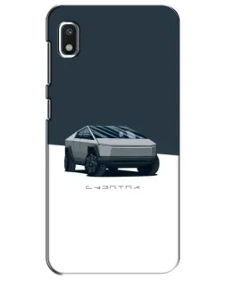Чохол для Xiaomi Redmi K20 Pro з картинкою «Сріблястий Cybertruck Tesla»