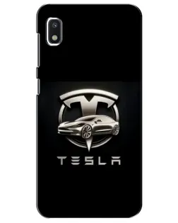 Чохол для Xiaomi Redmi K20 Pro з картинкою «Tesla — срібне авто»