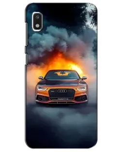 Чохол для Xiaomi Redmi K20 Pro з картинкою «Audi у вогняному диму»