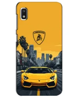 Чохол для Xiaomi Redmi K20 Pro з картинкою «Жовтий Lamborghini місто»