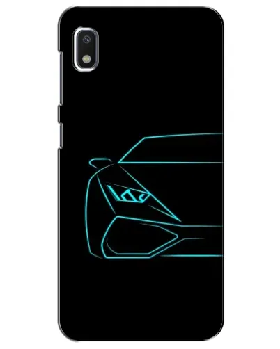 Чохол для Xiaomi Redmi K20 Pro з картинкою «Блакитний силует Lamborghini»