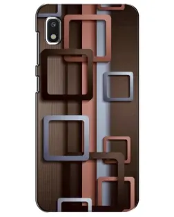 Чехол для Xiaomi Redmi K20 Pro с картинкой «Коричневые объемные квадраты»