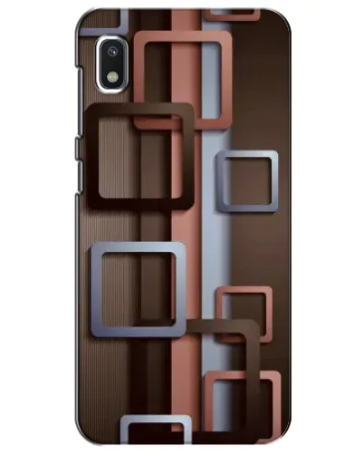 Чехол для Xiaomi Redmi K20 Pro с картинкой «Коричневые объемные квадраты»