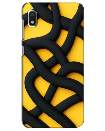 Чехол для Xiaomi Redmi K20 Pro с картинкой «Черное желтое переплетение»