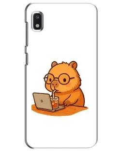 Чехол для Xiaomi Redmi K20 Pro с картинкой «Капибара с ноутбуком»