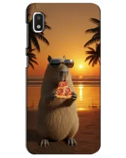 Чехол для Xiaomi Redmi K20 Pro с картинкой «Капибара с пиццей»