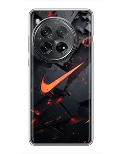 Чехол для Xiaomi Redmi K80 Pro с картинкой «Nike — эффект разломов»