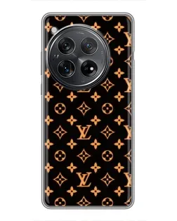 Чехол для Xiaomi Redmi K80 Pro с картинкой «Золотая монограмма LV»