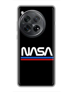 Чехол для Xiaomi Redmi K80 Pro с картинкой «NASA — классика Red Blue»