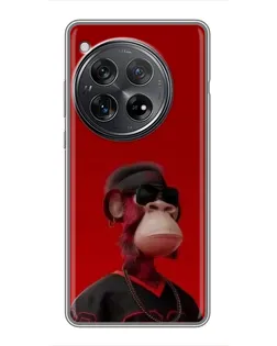 Чехол для Xiaomi Redmi K80 Pro с картинкой «Bored Ape в красном»