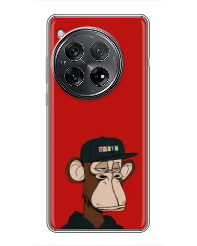 Чехол для Xiaomi Redmi K80 Pro с картинкой «Bored Ape — красный фон» Чехол для Xiaomi Redmi K80 Pro с картинкой «Bored Ape — красный фон»