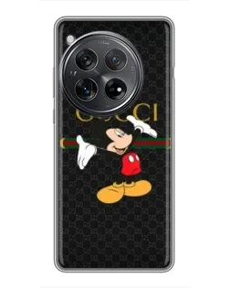 Чехол для Xiaomi Redmi K80 Pro с картинкой «Микки Маус Gucci»
