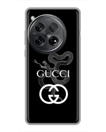 Чехол для Xiaomi Redmi K80 Pro с картинкой «Gucci — серебряная змея» Чехол для Xiaomi Redmi K80 Pro с картинкой «Gucci — серебряная змея»