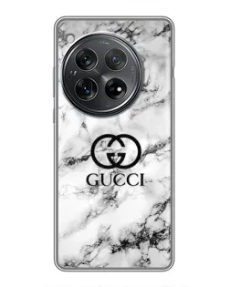 Чехол для Xiaomi Redmi K80 Pro с картинкой «Gucci — мраморный шик»