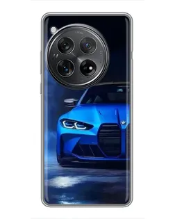 Чехол для Xiaomi Redmi K80 Pro с картинкой «Голубая BMW M4»