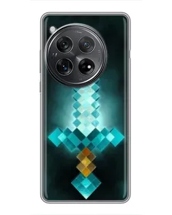 Чехол для Xiaomi Redmi K80 Pro с картинкой «Алмазный меч неон»