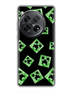 Чехол для Xiaomi Redmi K80 Pro с картинкой «Паттерн с криперами»