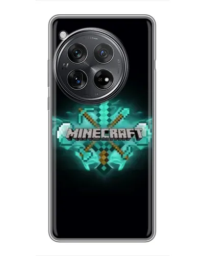 Чехол для Xiaomi Redmi K80 Pro с картинкой «Minecraft Diamond лого» Чехол для Xiaomi Redmi K80 Pro с картинкой «Minecraft Diamond лого»