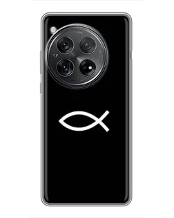 Чехол для Xiaomi Redmi K80 Pro с картинкой «Символ рыбы Jesus» Чехол для Xiaomi Redmi K80 Pro с картинкой «Символ рыбы Jesus»