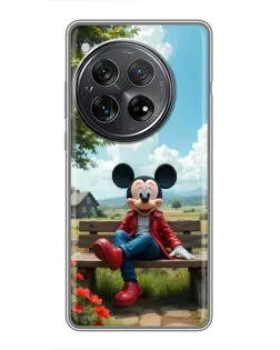 Чехол для Xiaomi Redmi K80 Pro с картинкой «Микки на скамейке»