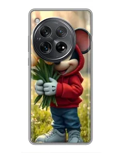 Чехол для Xiaomi Redmi K80 Pro с картинкой «Микки с тюльпанами» Чехол для Xiaomi Redmi K80 Pro с картинкой «Микки с тюльпанами»