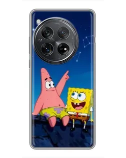 Чехол для Xiaomi Redmi K80 Pro с картинкой «Губка Боб и Патрик ночью» Чехол для Xiaomi Redmi K80 Pro с картинкой «Губка Боб и Патрик ночью»