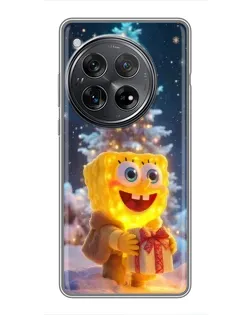 Чехол для Xiaomi Redmi K80 Pro с картинкой «Рождественский Спанч Боб»