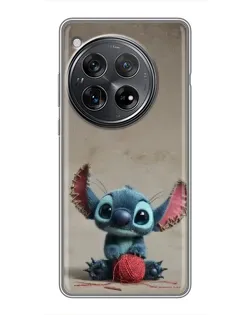 Чехол для Xiaomi Redmi K80 Pro с картинкой «Стич на коричневом фоне»