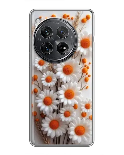 Чехол для Xiaomi Redmi K80 Pro с картинкой «Белые сухоцветы»