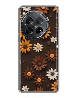 Чехол для Xiaomi Redmi K80 Pro с картинкой «Узор из маленьких подсолнухов»