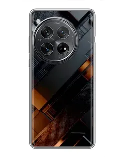 Чехол для Xiaomi Redmi K80 Pro с картинкой «Черные геометрические блоки»