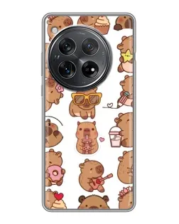 Чехол для Xiaomi Redmi K80 Pro с картинкой «Стикерпак с капибарами»