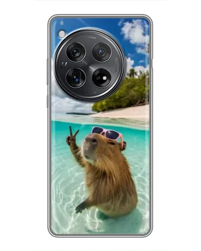 Чехол для Xiaomi Redmi K80 Pro с картинкой «Капибара на море» Чехол для Xiaomi Redmi K80 Pro с картинкой «Капибара на море»
