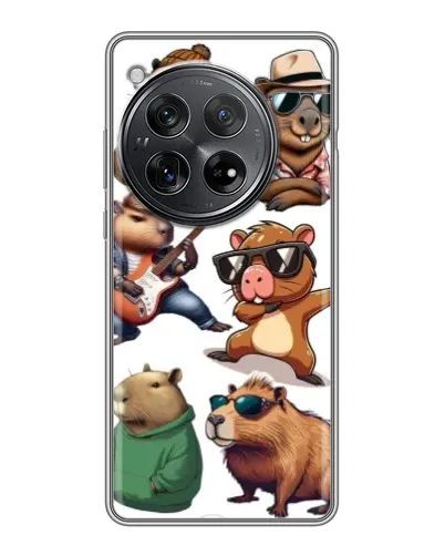 Чехол для Xiaomi Redmi K80 Pro с картинкой «Крутые капибары музыканты» Чехол для Xiaomi Redmi K80 Pro с картинкой «Крутые капибары музыканты»