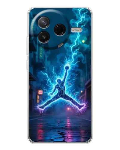 Чехол для Xiaomi Redmi K80 Ultra с картинкой «Jordan Gold Jumpman»