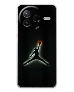 Чехол для Xiaomi Redmi K80 Ultra с картинкой «Jordan Gradient Logo» Чехол для Xiaomi Redmi K80 Ultra с картинкой «Jordan Gradient Logo»