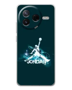 Чехол для Xiaomi Redmi K80 Ultra с картинкой «Jordan Blue Fire»