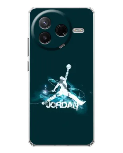 Чехол для Xiaomi Redmi K80 Ultra с картинкой «Jordan Blue Fire»