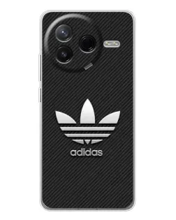 Чехол для Xiaomi Redmi K80 Ultra с картинкой «Adidas Карбоновая текстура»