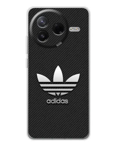 Чехол для Xiaomi Redmi K80 Ultra с картинкой «Adidas Карбоновая текстура»