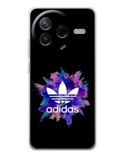 Чехол для Xiaomi Redmi K80 Ultra с картинкой «Взрыв красок Adidas»
