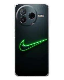 Чехол для Xiaomi Redmi K80 Ultra с картинкой «Неоновый контур Nike»